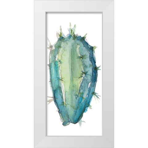 Succulent Motif Panel III White Modern Wood Framed Art Print by Loreth, Lanie