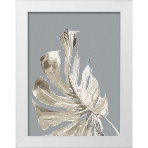 La Naturaleza on Gray II White Modern Wood Framed Art Print by Pinto, Patricia