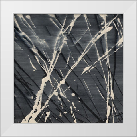 Dark Cloudy Mist I White Modern Wood Framed Art Print by Pattinian, Merri