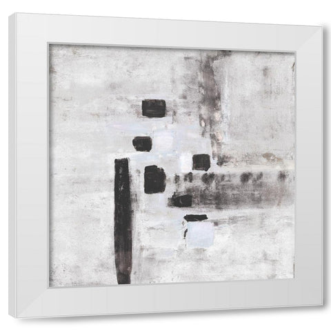 Cloudy Mist I White Modern Wood Framed Art Print by Pattinian, Merri