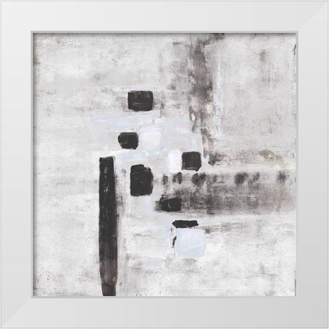 Cloudy Mist I White Modern Wood Framed Art Print by Pattinian, Merri