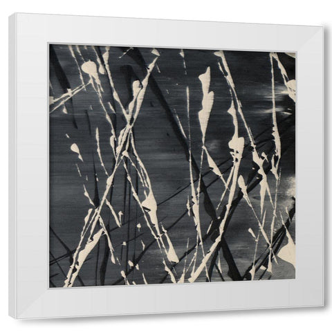 Dark Cloudy Mist II White Modern Wood Framed Art Print by Pattinian, Merri