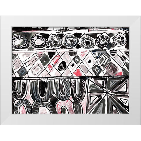 Many Levels II White Modern Wood Framed Art Print by Pattinian, Merri