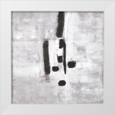 Cloudy Mist II White Modern Wood Framed Art Print by Pattinian, Merri