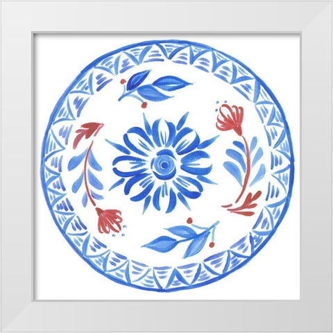 Provence Floral I White Modern Wood Framed Art Print by Del Sol, Ani