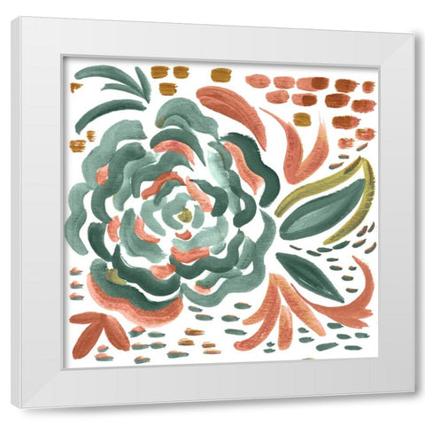 Matisse Square II White Modern Wood Framed Art Print by Del Sol, Ani
