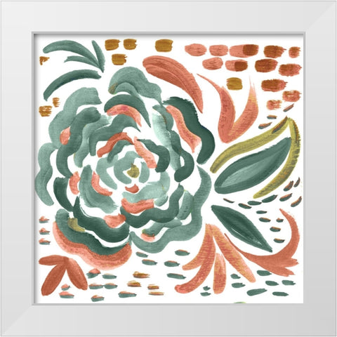 Matisse Square II White Modern Wood Framed Art Print by Del Sol, Ani