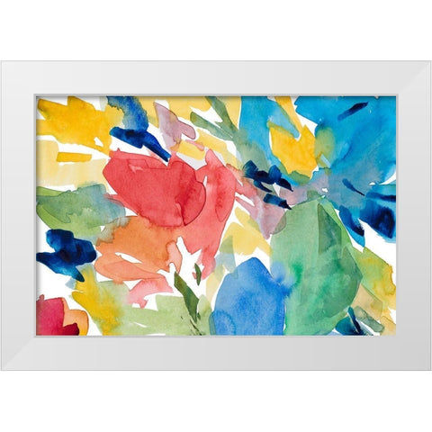 Positano Day White Modern Wood Framed Art Print by Loreth, Lanie