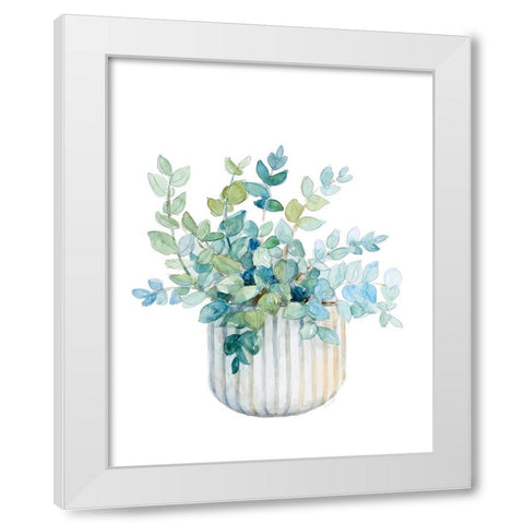 Plant in Decorative Pot IV White Modern Wood Framed Art Print by Loreth, Lanie