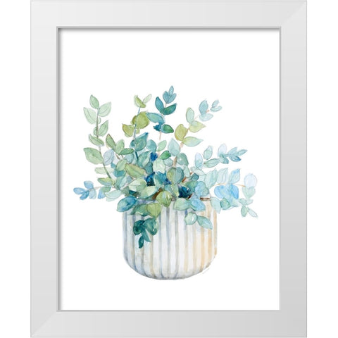 Plant in Decorative Pot IV White Modern Wood Framed Art Print by Loreth, Lanie