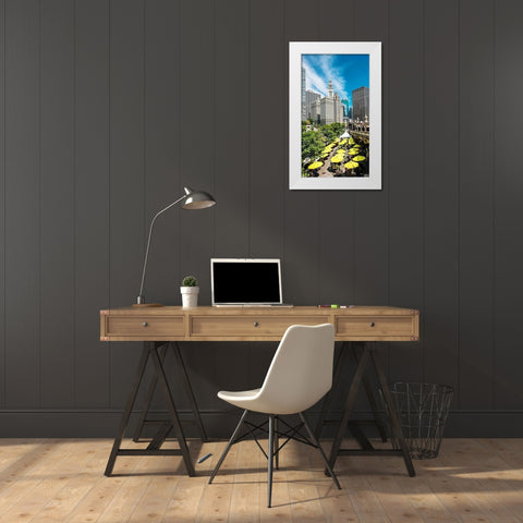 Chicago Mornings White Modern Wood Framed Art Print by Bill Carson Photography