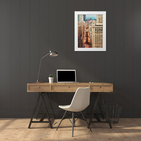 City View White Modern Wood Framed Art Print by Bill Carson Photography