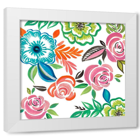The Day is Yours I White Modern Wood Framed Art Print by Del Sol, Ani