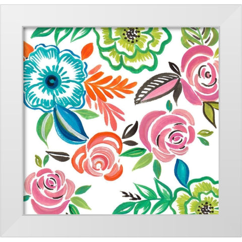 The Day is Yours I White Modern Wood Framed Art Print by Del Sol, Ani