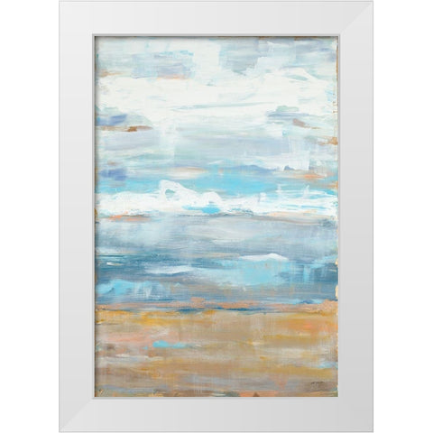 Golden Dreams I White Modern Wood Framed Art Print by Hewitt, L.