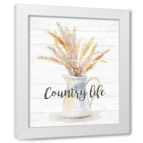 Country Life White Modern Wood Framed Art Print by Loreth, Lanie