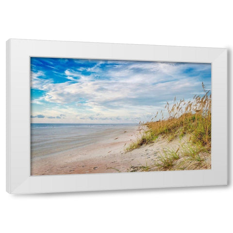 Afternoon Breeze White Modern Wood Framed Art Print by Amos, Andy
