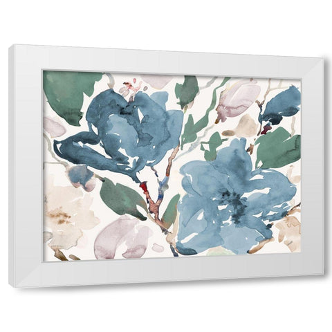 Spring Garden I White Modern Wood Framed Art Print by Loreth, Lanie