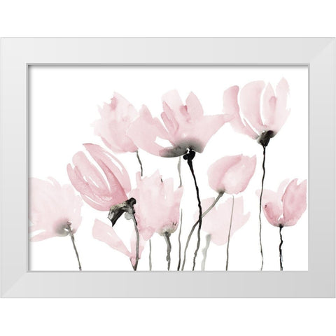 Follow Your Pink Dreams White Modern Wood Framed Art Print by Loreth, Lanie