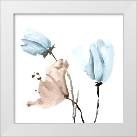 Dream Big Florals White Modern Wood Framed Art Print by Loreth, Lanie