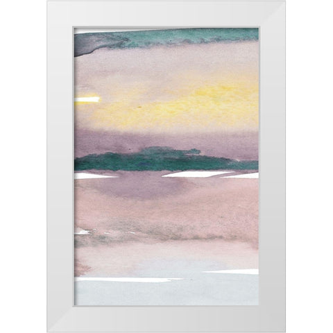 Cotton Candy Sky White Modern Wood Framed Art Print by Loreth, Lanie