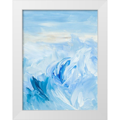 Oh, the Sea White Modern Wood Framed Art Print by Loreth, Lanie