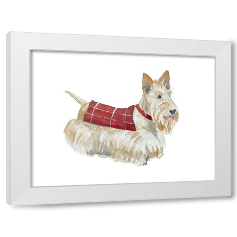 Wheaten Scotty White Modern Wood Framed Art Print by Loreth, Lanie