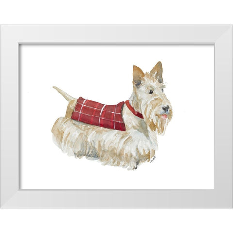 Wheaten Scotty White Modern Wood Framed Art Print by Loreth, Lanie