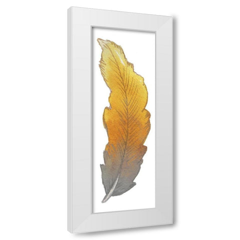 Bohem Feather II White Modern Wood Framed Art Print by Medley, Elizabeth