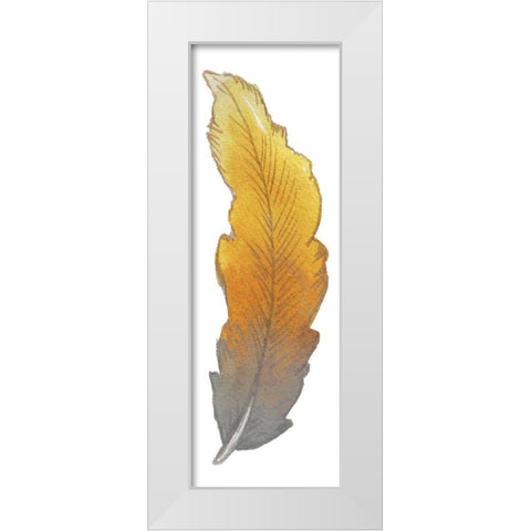 Bohem Feather II White Modern Wood Framed Art Print by Medley, Elizabeth