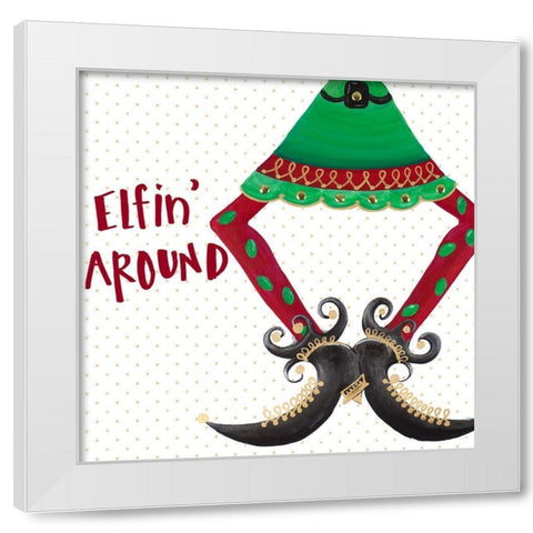 Holiday Legs III White Modern Wood Framed Art Print by Ritter, Gina