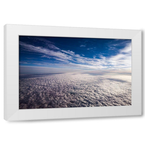 From the Sky White Modern Wood Framed Art Print by Bill Carson Photography