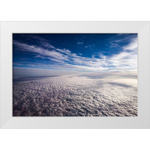 From the Sky White Modern Wood Framed Art Print by Bill Carson Photography