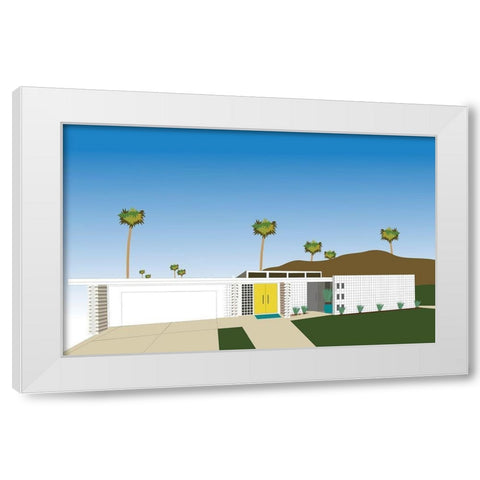 Palm Spring Living II White Modern Wood Framed Art Print by Bucheli, Jen