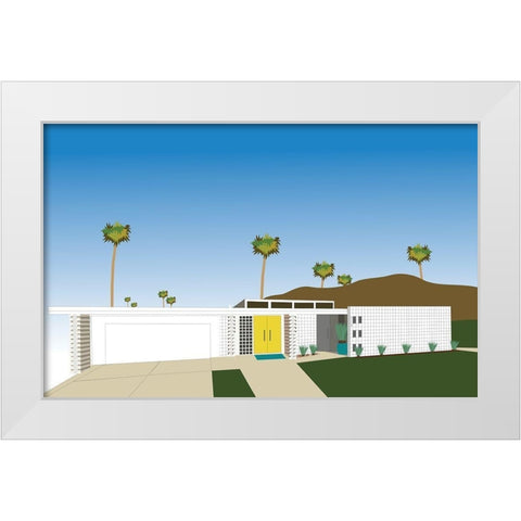 Palm Spring Living II White Modern Wood Framed Art Print by Bucheli, Jen