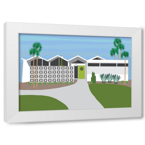Palm Springs Living I White Modern Wood Framed Art Print by Bucheli, Jen