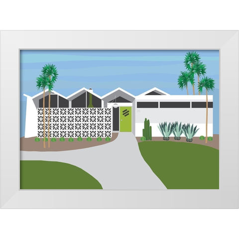 Palm Springs Living I White Modern Wood Framed Art Print by Bucheli, Jen