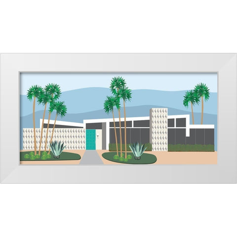 Mod Home White Modern Wood Framed Art Print by Bucheli, Jen