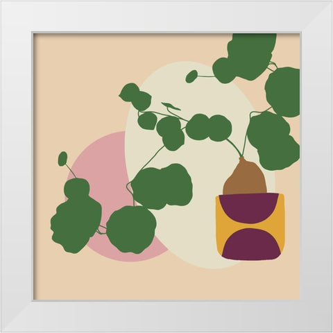 Mod Potted Plant 1I White Modern Wood Framed Art Print by Bucheli, Jen