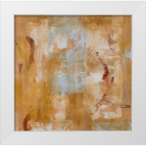 Textured Space I White Modern Wood Framed Art Print by Loreth, Lanie