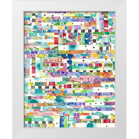 Dreaming Of Color White Modern Wood Framed Art Print by Bucheli, Jen