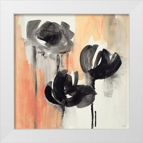 Blushing Tulips I White Modern Wood Framed Art Print by Loreth, Lanie