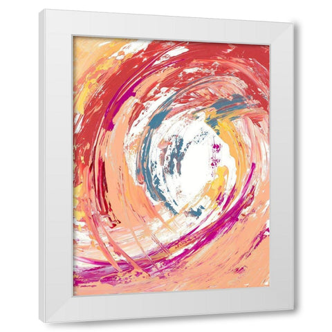 Swirling Dreams White Modern Wood Framed Art Print by Loreth, Lanie