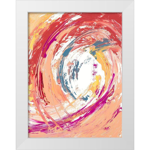 Swirling Dreams White Modern Wood Framed Art Print by Loreth, Lanie