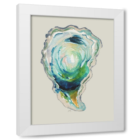 Oyster II White Modern Wood Framed Art Print by Medley, Elizabeth