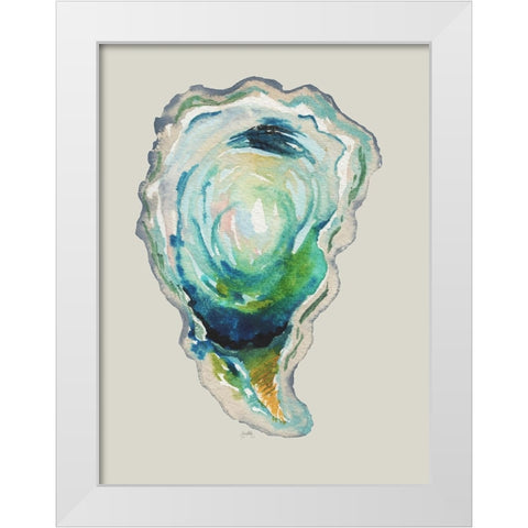 Oyster II White Modern Wood Framed Art Print by Medley, Elizabeth