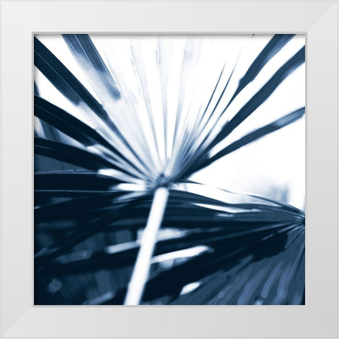Among Blue Palms I White Modern Wood Framed Art Print by Bryant, Susan