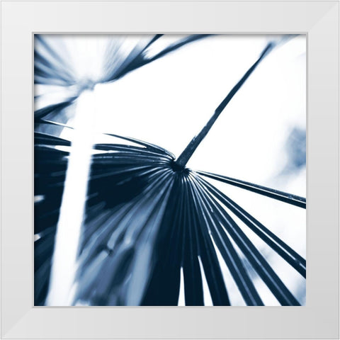 Among Blue Palms II White Modern Wood Framed Art Print by Bryant, Susan