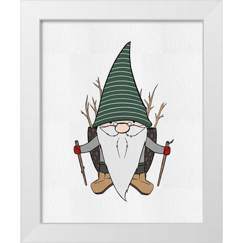 Nature Gnomes I White Modern Wood Framed Art Print by Edwins, Hugo