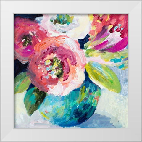 A Pop of Spring White Modern Wood Framed Art Print by Loreth, Lanie